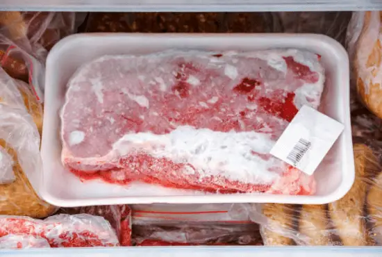thawing meat in refrigerator