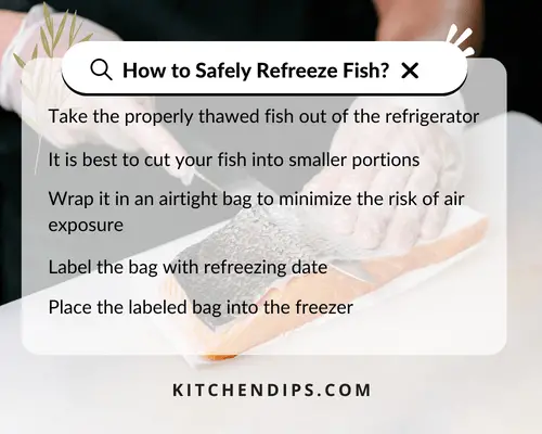 How to refreeze fish