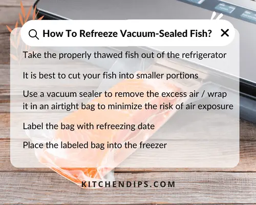 How To Refreeze Vacuum-Sealed Fish 